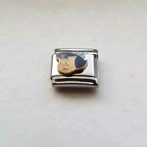 Enamel Betty Rubble 9mm stainless steel italian charm bracelet link new